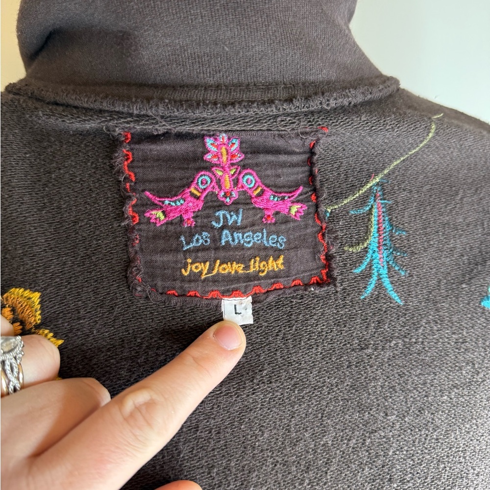 Vintage Johnny Was Brown Floral Embroidered Jacket - Excellent condition! - Picture 6 of 6